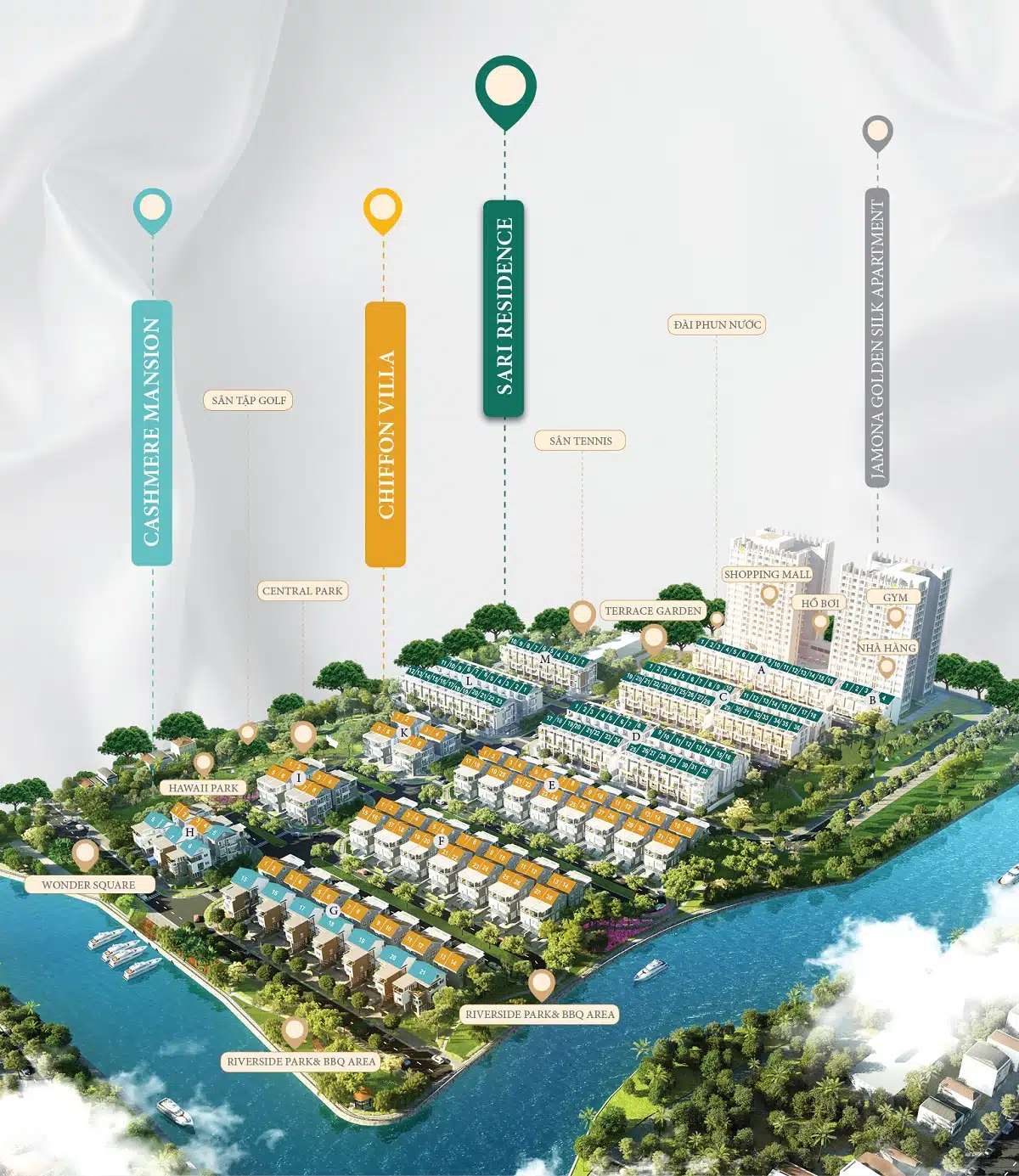 Mặt bằng tổng thể Jamona