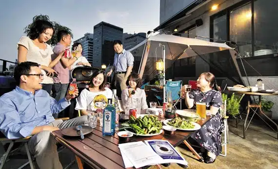 khu BBQ cho các buổi sinh hoạt gia đình và bạn bè.