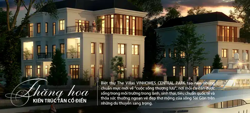 Cho thuê biệt thự The Villas Vinhomes Central Park môi trường sống thời thượng