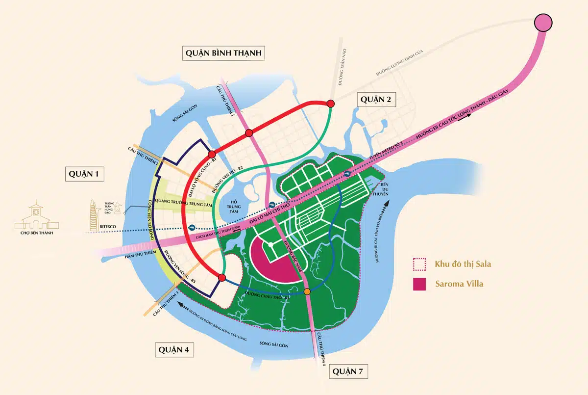 Cho thuê biệt thự Khu đô Thị Sala