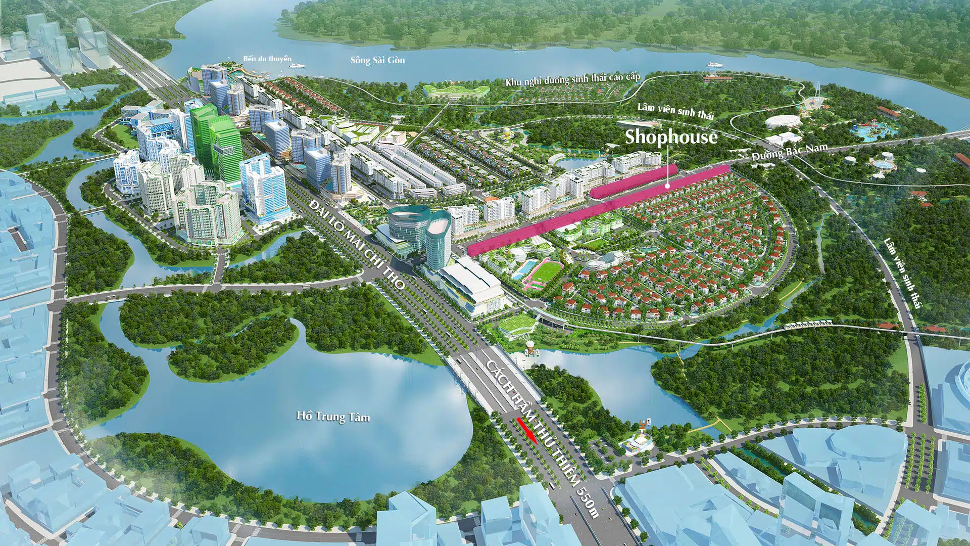 Cho thuê Shophouse Khu Đô Thị Sala