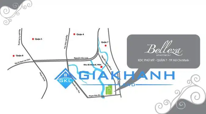 Cho thuê căn hộ chung cư Belleza Apartment