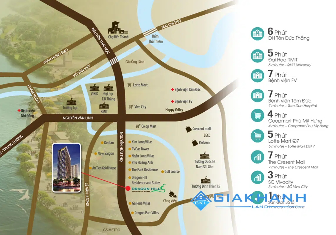 Cho thuê căn hộ chung cư Dragon Hills