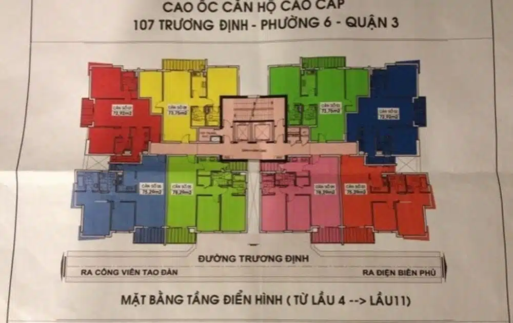 Cho thuê Căn Hộ chung cư 107 Trương Định