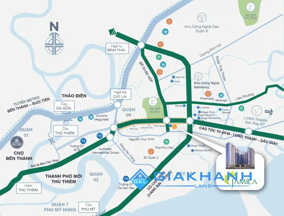 Cho thuê căn hộ chung cư Jamila Khang Điền