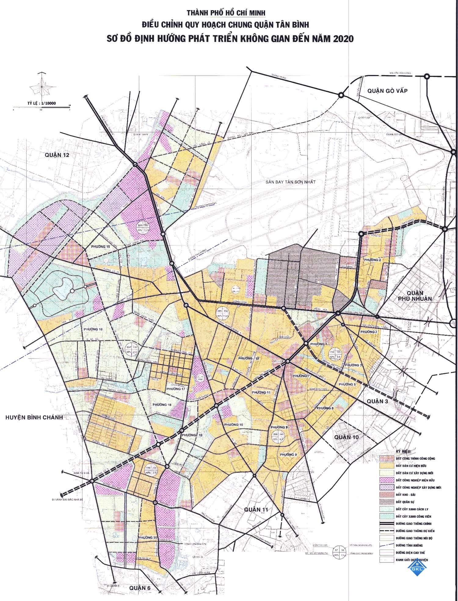 Quy hoạch chung quận Tân Phú năm 2020