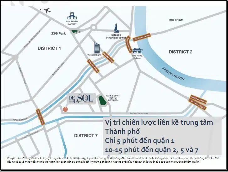 Đánh giá về vị trí và chủ đầu tư của dự án cho thuê căn hộ De La Sol