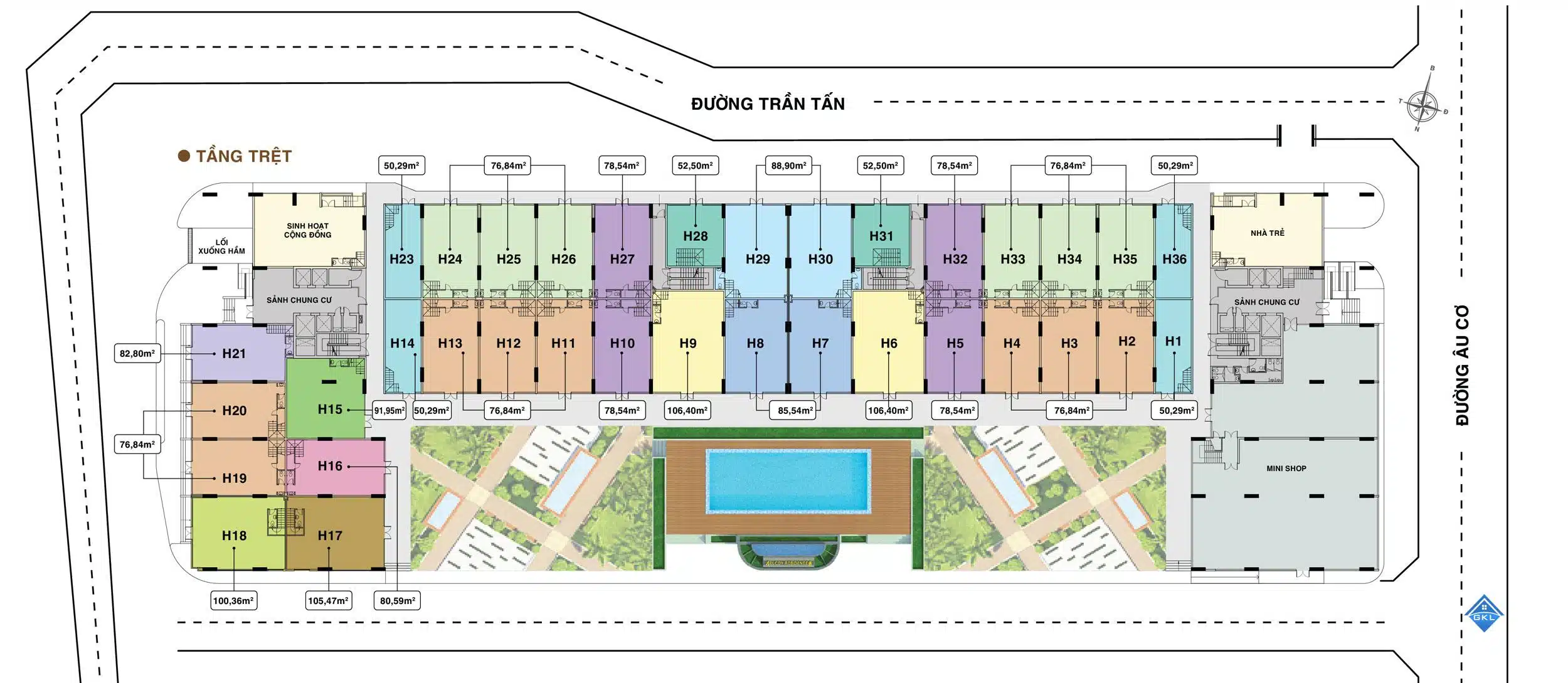 Cho thuê shophouse Melody Residences Âu Cơ