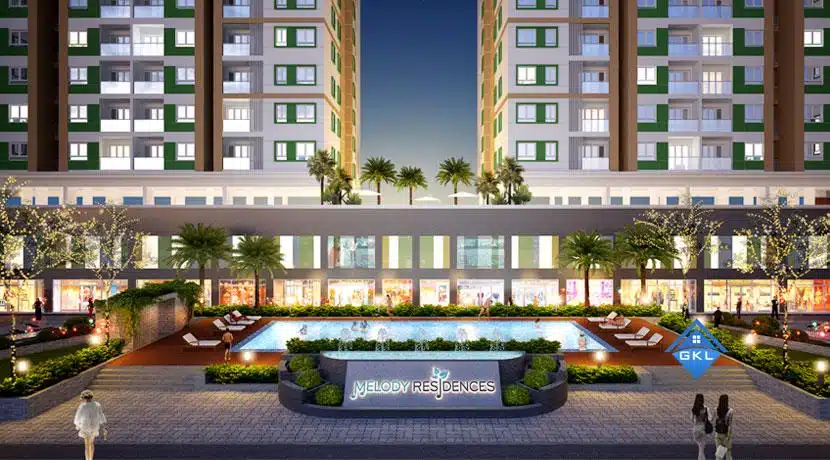 Cho thuê shophouse Melody Residences Âu Cơ sở hữu vị trí “huyết mạch”