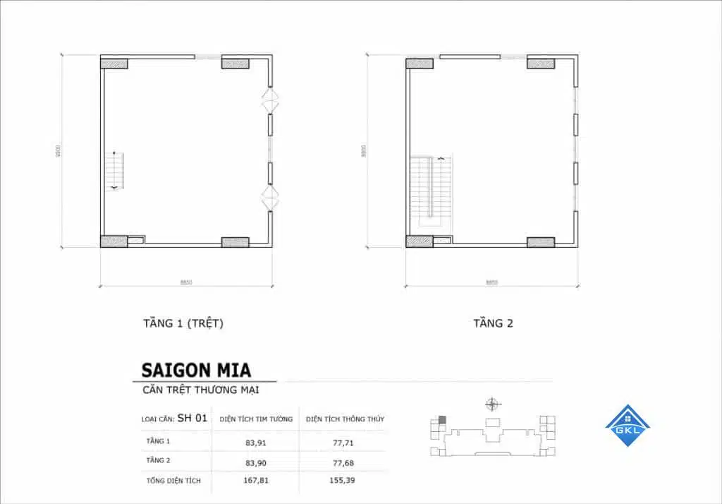 Cho thuê shophouse Saigon Mia