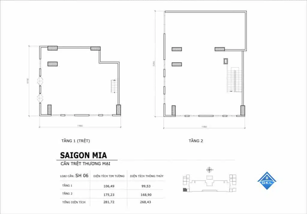 Cho thuê shophouse Saigon Mia