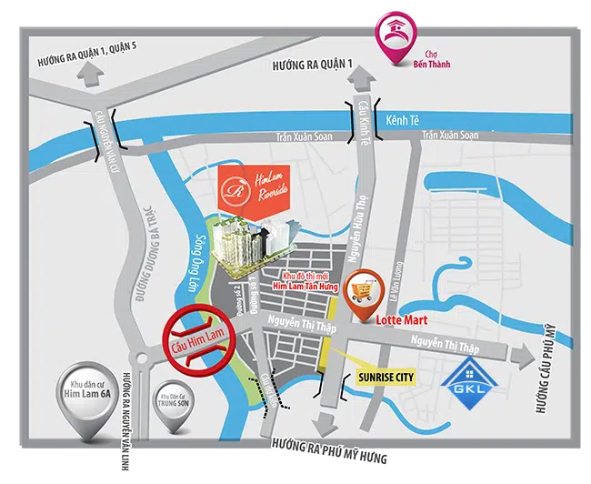 Cho thuê căn hộ chung cư Him Lam Riverside