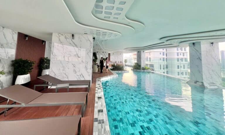 Thủ Thiêm Zeit cho thuê 2 phòng ngủ lầu trung không nội thất view khu Sala