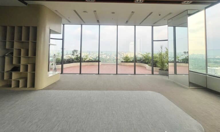 Cho thuê căn hộ Thủ Thiêm Zeit 2 phòng ngủ nhà trống view sông tầng cao