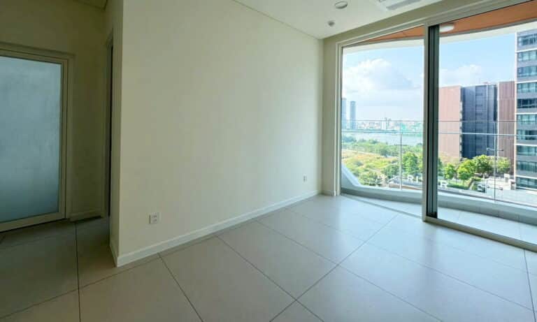 Cho thuê căn hộ Thủ Thiêm Zeit 2 phòng ngủ nhà trống view sông tầng cao