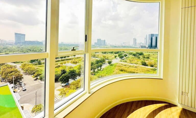 Thủ Thiêm Zeit cho thuê 2 phòng ngủ lầu trung không nội thất view khu Sala