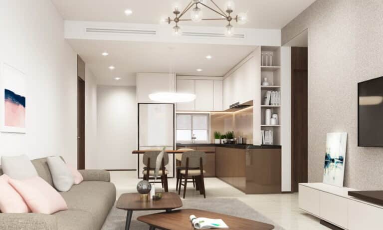 Cho thuê gấp căn hộ Thủ Thiêm Zeit 2 phòng ngủ đầy đủ nội thất view sông