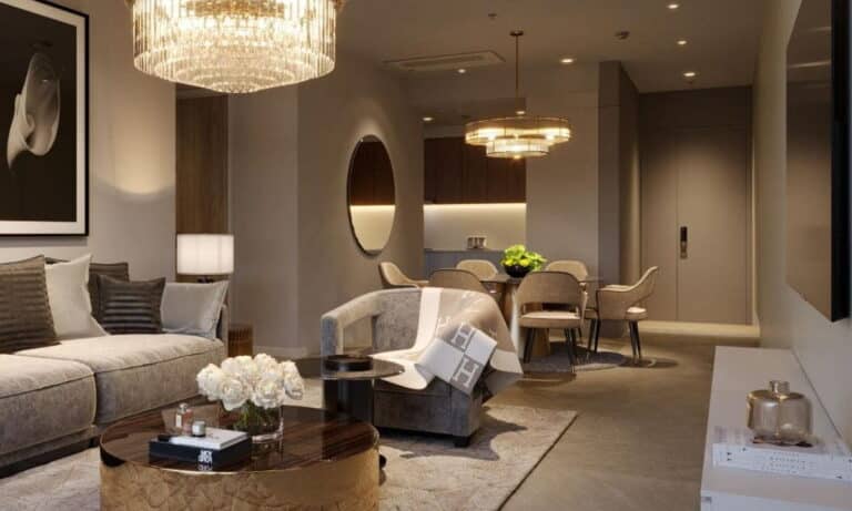 Căn hộ Thủ Thiêm Zeit cho thuê 3 phòng ngủ lầu cao đủ nội thất view sông