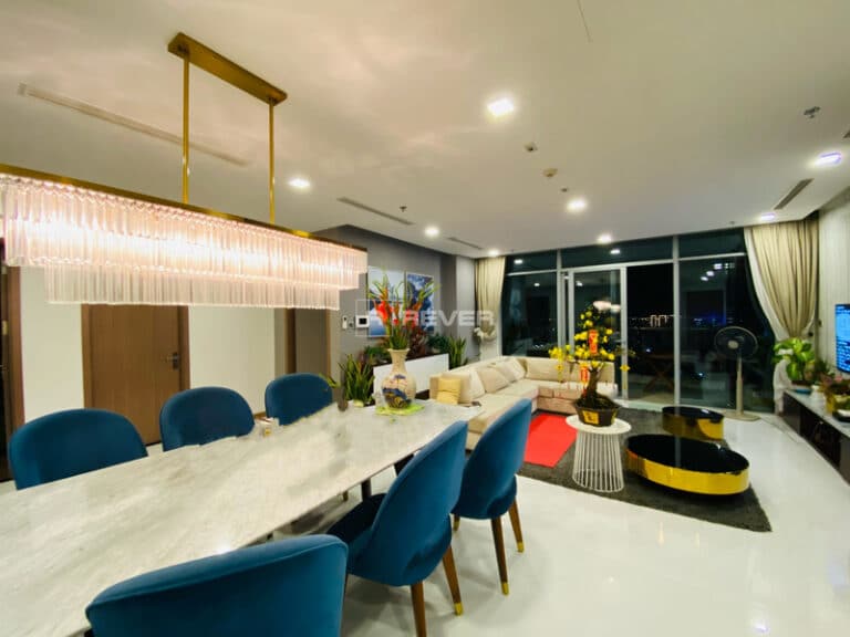 Cho Thuê Căn Hộ 4 Phòng Ngủ Vinhomes Central Park – Tầng Cao, View Sông Tuyệt Đẹp