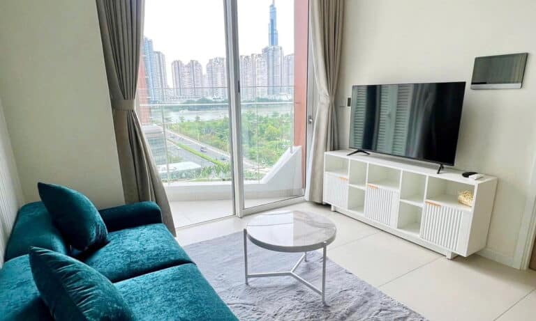 Căn hộ cho thuê Thủ Thiêm Zeit 1 phòng ngủ tầng cao nội thất đẹp view sông