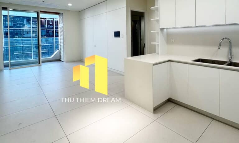 Cho thuê căn hộ Thủ Thiêm Zeit 2 phòng ngủ nhà trống lầu cao view sông