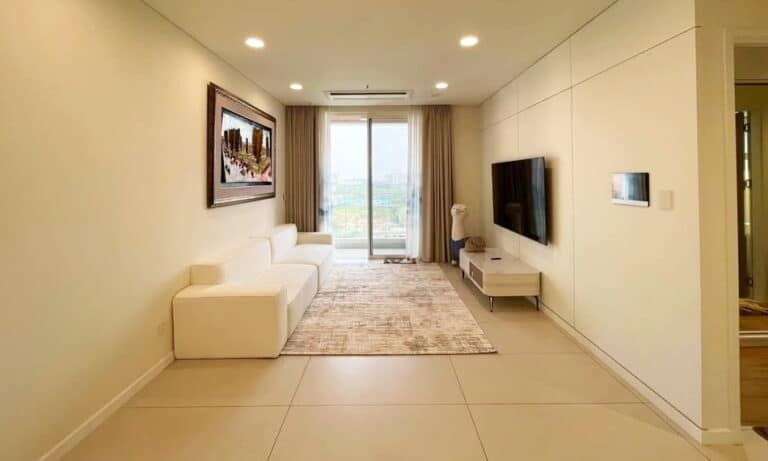 Thủ Thiêm Zeit cho thuê 2 phòng ngủ lầu cao nội thất đẹp view về khu Sala