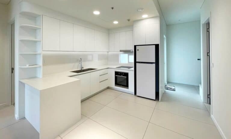 Thủ Thiêm Zeit cho thuê 2 phòng ngủ lầu cao nội thất đẹp view về khu Sala