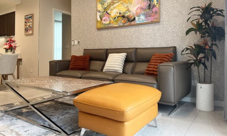 Căn hộ Thủ Thiêm Zeit cho thuê 3 phòng ngủ lầu cao nội thất xịn view sông
