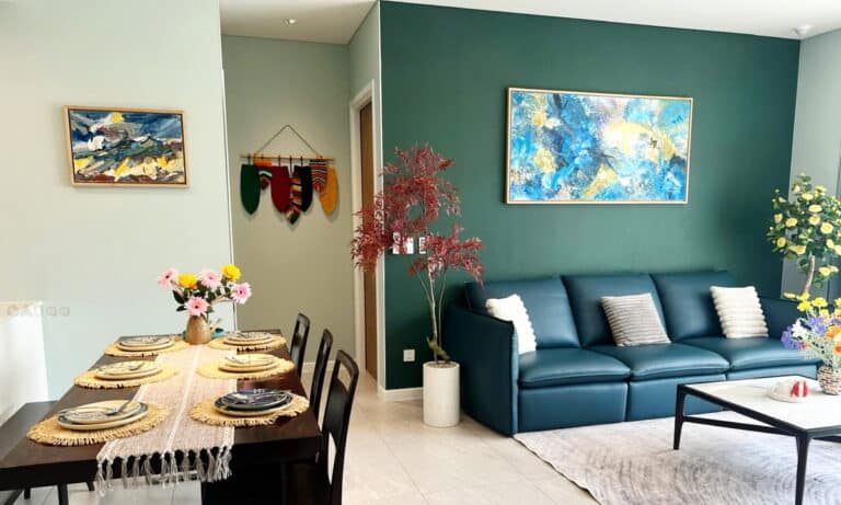 Cho thuê căn hộ Thủ Thiêm Zeit 3 phòng ngủ tầng thấp có nội thất view hồ bơi