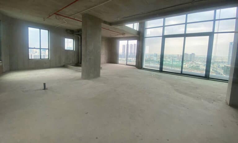 Căn hộ duplex Thủ Thiêm Zeit cho thuê 4 phòng ngủ lầu cao nhà thô view sông