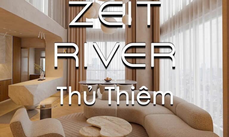 Duplex Thủ Thiêm Zeit cho thuê 4 phòng ngủ tầng cao đủ nội thất view sông