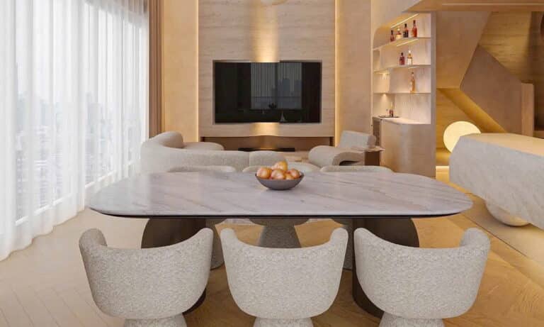 Duplex Thủ Thiêm Zeit cho thuê 4 phòng ngủ tầng cao đủ nội thất view sông