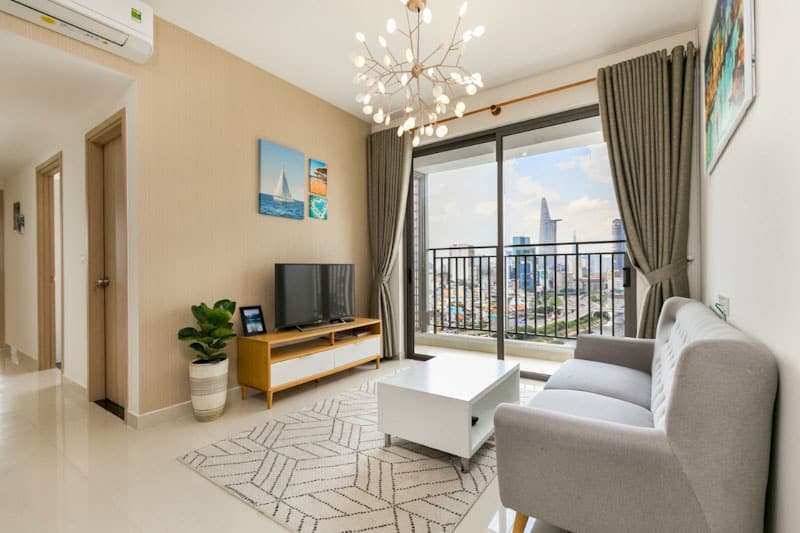 Thuê căn hộ 3 phòng ngủ River Gate – View thoáng, full nội thất