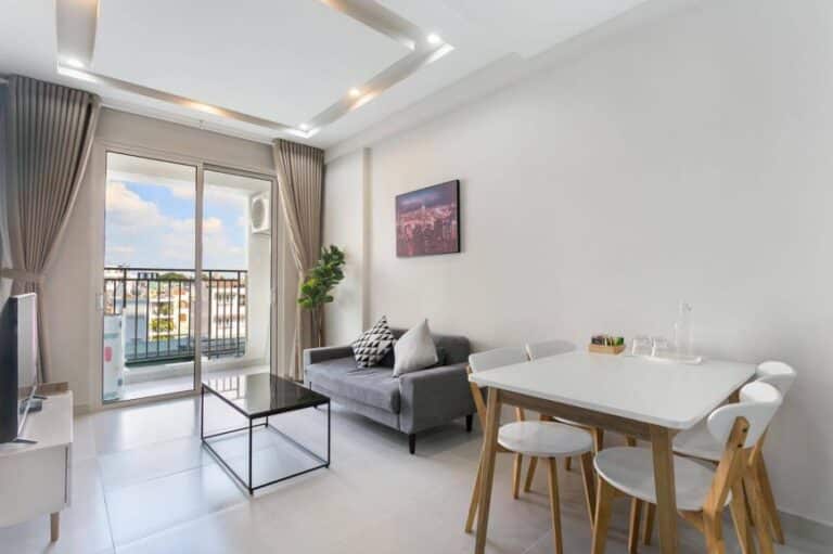 Cho thuê căn hộ 1pn+ The Botanica – View Công Viên, nhà full nội thất