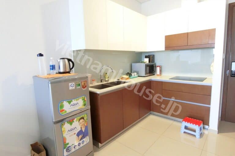 Cho thuê căn hộ 1 phòng ngủ Pearl Plaza – View sông, nội thất chỉn chu
