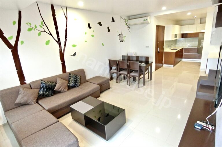 Cho thuê căn hộ 2 phòng ngủ Pearl Plaza – Tầng 18, view sông, nội thất đầy đủ