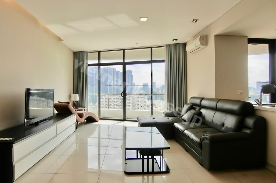 Thuê Căn hộ 2PN City Garden tầng cao – View sông, Quận 1!