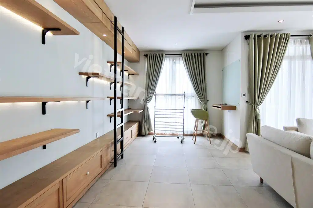 Cho thuê căn hộ Pearl Plaza 3PN, view toàn cảnh thành phố, nội thất đầy đủ