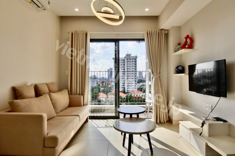 Cho thuê căn hộ 2 phòng ngủ – Tòa T1 Masteri Thảo Điền, tầng trung, view thoáng
