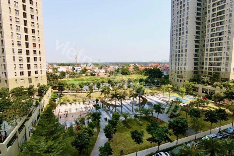Cho thuê căn hộ 3PN toà T5 Masteri Thảo Điền tầng thấp – View công viên, nhà đẹp