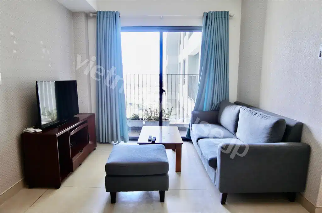 Cho thuê căn hộ 2PN toà T1 Masteri Thảo Điền tầng trung – View thoáng, giá tốt