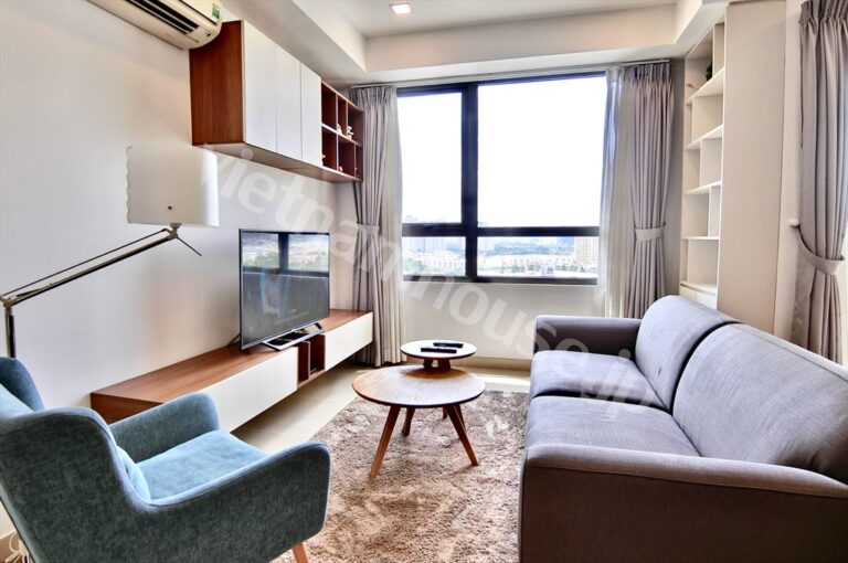 Cho thuê căn hộ 2PN Masteri Thảo Điền – Tòa T1, tầng trung, view thoáng