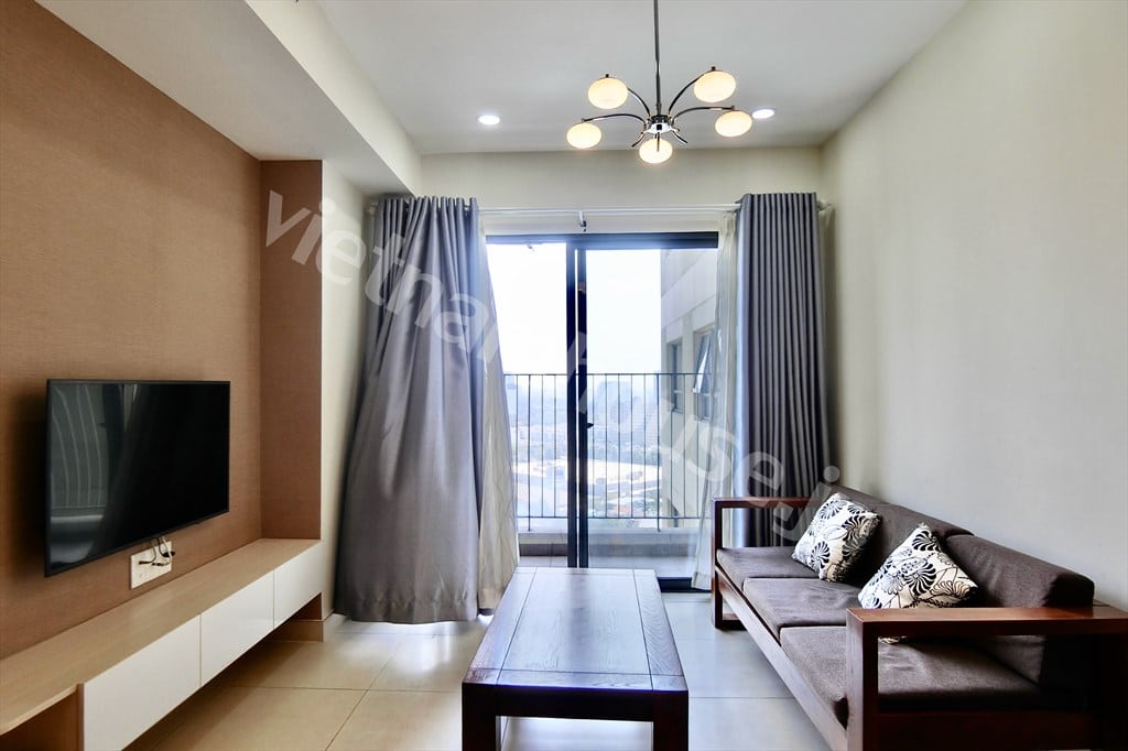 Cho thuê Masteri Thảo Điền 2PN tầng trung – Gió mát quanh năm