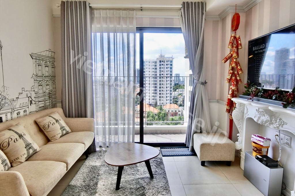 Căn hộ 2PN thiết kế tinh tế, nội thất đầy đủ tại Masteri Thảo Điền