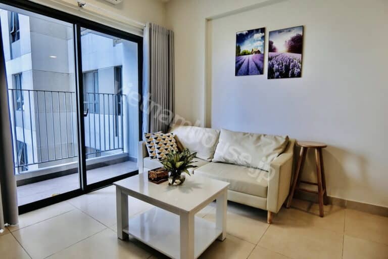 Cho thuê căn hộ 2PN Tòa T2 Masteri Thảo Điền – View hồ bơi, full nội thất