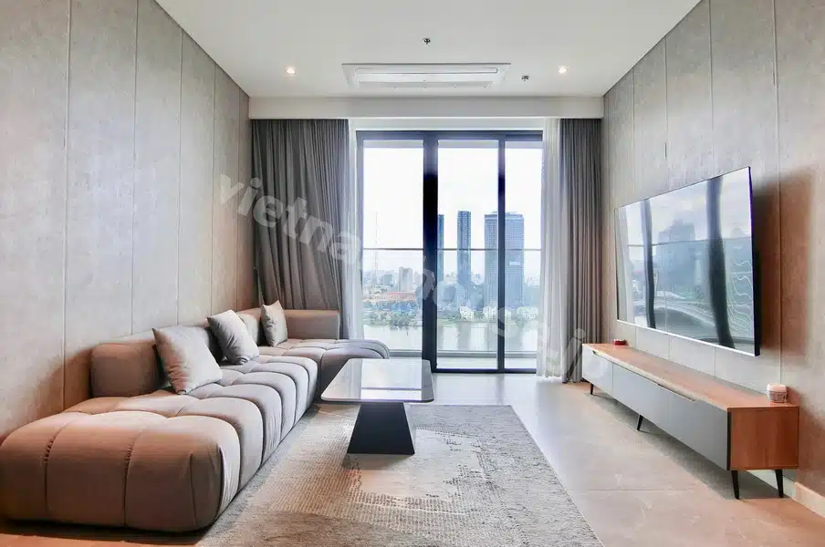 Cho Thuê Căn Hộ 3 Phòng Ngủ Metropole Thủ Thiêm – Tầng cao, View sông và Grand Marina