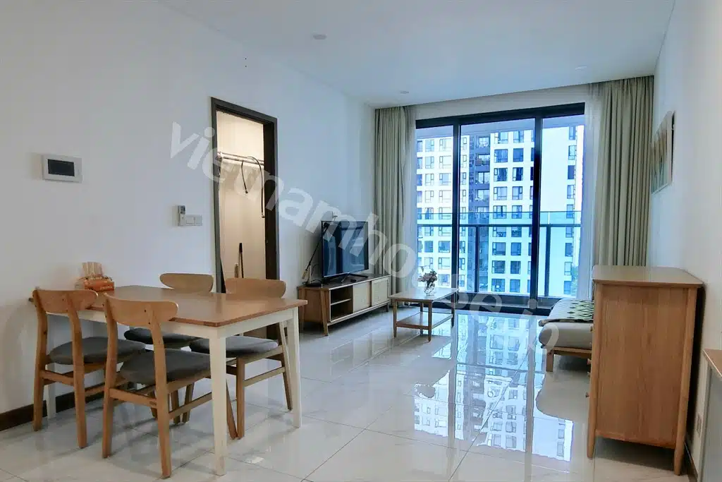 Cho thuê căn hộ Sunwah Pearl 2PN – view nội khu, tầng cao, giá tốt