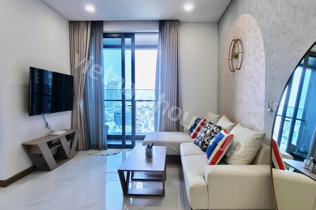 Cho thuê 1 phòng ngủ White House Sunwah full nội thất cao cấp – View City Garden thoáng
