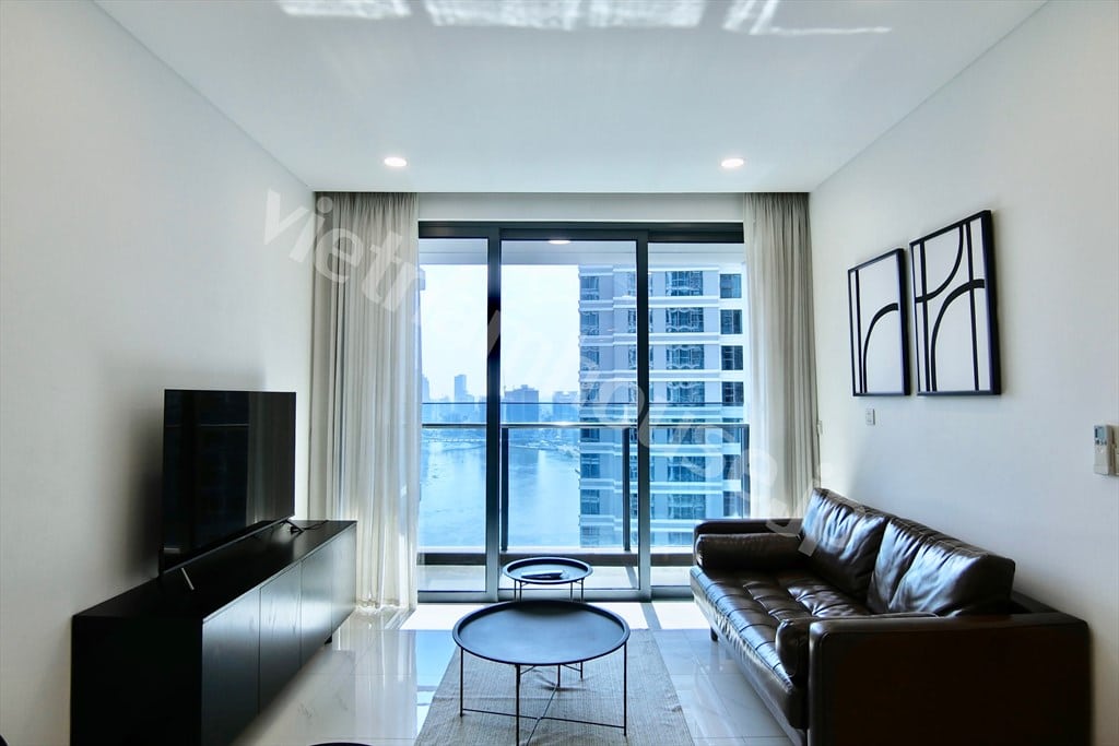 Căn hộ 2PN Sunwah Golden House cho thuê – Tầng Trung, Full Nội Thất