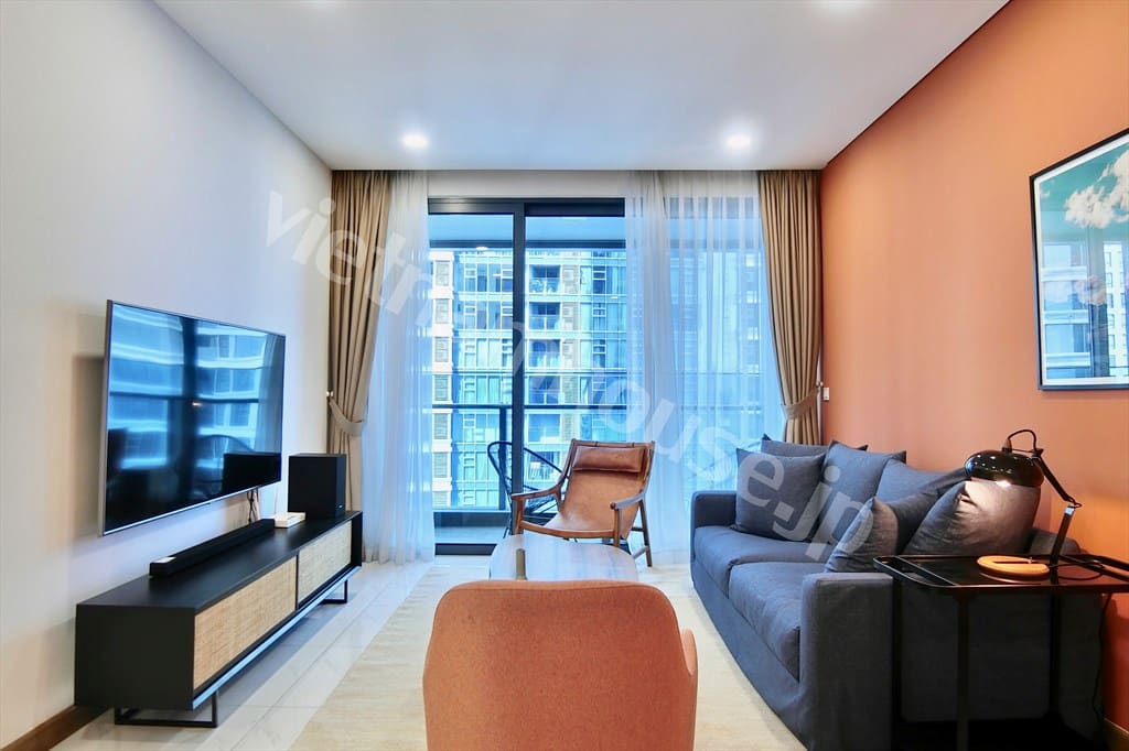 Thuê căn hộ 2PN Sunwah Pearl – view sông, view Hồ Bơi cực chill